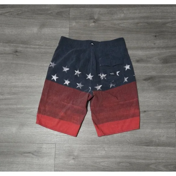 O'neil Mens Board Shorts size 28 American‎ Flag Stars USA - Picture 2 of 11
